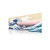 KlasseGear Pro Japon Dalgası Kanagawa 90x40 Cm Xxl Gaming Oyuncu Mouse Pad Mousepad
