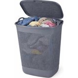 Klassy Damla Büyük Boy Kirli Çamaşır Sepeti – 65 Lt - 370 x 450 x 580 mm - Gri
