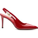 Klaun Kırmızı Rugan Kadın Stiletto & Abiye