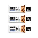KLAVë Yüksek Protein Bar Kakaolu & Kurabiye Aromalı - 60 g x 6 Adet - 15g Protein, Vegan ve Glutensiz