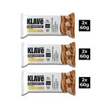 KLAVë Yüksek Protein Bar Muz Aromalı ve Bademli - 60 g x 6 Adet - 15g Protein, Vegan ve Glutensiz