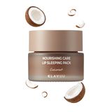 Klavuu Nourishing Care Dudak Uyku Maskesi, Hindistan Cevizi ve Avokado Yağı ile Nemlendirici, Coconut