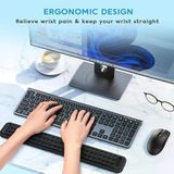 Klavye Bilek Desteği, Bilgisayar Klavyesi İçin Bilek Destekliği, Kaymayan Pu Tabanlı Ergonomik Klavye Bilek Desteği, Ofis, Ev Ve Laptop Kullanımı İçin Ağrı Giderici