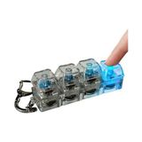 Klavye Fidget Oyuncağı - Stres Giderici 4 Tuşlu Klavye Fidget Anahtarlık | Taşınabilir Şeffaf Renkli Işıklı Tıklayıcı | Çocuklar Ve Yetişkinler Için Mekanik Stres Giderici Oyuncak