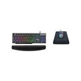 Klavye Pad+ Mause Bilek Destekli Ergonomik Klavye Mouse Pad Set Dayanıklı Kolay Yazma, Agrı Kesici Nefes Alabilir Sünger (440X70X20MM / 230X190X22MM) - Option-1 - 0002 - Beyaz
