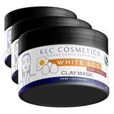 KLC COSMETICS Gözenek Sıkılaştırıcı Yumurta Akı Maskesi, 100ml (3 paketi)