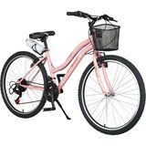 Kldoro KD-023 21 Vites Pembe Kız Dağ Bisikleti 24 Jant Kadın Tipi Spor Bisiklet