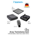 Kleanwin 4’lü Mikrofiber Oto Yıkama ve Kurulama Seti – Araç İç ve Dış Temizlik Bezleri ve Oto Yıkama Eldiveni