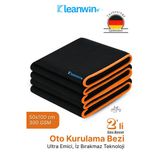 Kleanwin Atlas 2’Li Set 50X100 Cm Premium Mikrofiber Araba Kurulama Bezi – Maxi Boy Ultra Emici Oto Havlusu