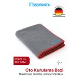 Kleanwin Gaia 50x70 cm Mikrofiber Kurulama Bezi 300 GSM |Oto Kurulama Havlusu,AraçYıkama ve Cam Temizlik Bezi