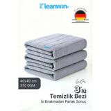 Kleanwin Gridpro 3’Lü Mikrofiber Mutfak Bezi 40X40 Cm – Çok Amaçlı İz Bırakmayan Temizlik Bezi