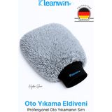 Kleanwin Hydroglove Sünger Dolgulu Mikrofiber Oto Yıkama Eldiveni 1 Adet Gri Renkli Araç Temizlik İçin