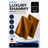 Kleanwin Luxury Shammy 2’li Set | 50x70 cm | 300 GSM | Emici Araç Kurulama ve Yeni Nesil Temizlik Bezi