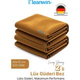 Kleanwin Luxury Shammy 2’li Set Lüx Güderi 50X70 cm 300 Gsm Oto Kurulama Bezi Araç Yıkama İçin Etkili Temizlik