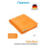 Kleanwin Shine 40X60Cm Mikrofiber Cam Bezi Turuncu – Ev Ve Araç Cam Temizlik Bezi, İz Bırakmaz Mikrofiber Bez