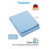 Kleanwin Vista Mavi Mikrofiber Cam Bezi 50x70cm 200 GSM 2’li Set Araba ve Ev Cam Temizlik Bezi