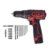 Kleco KE2220DM -DB 12V/2Ah. Çift Akülü Li-İon Şarjlı Darbeli Matkap