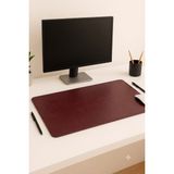 Kleen Pu Deri Masa Matı Mousepad Su Geçirmez Masa Sümeni Dizüstü Bilgisayar/ofis/ev Için (35 x 75 ) - Kırmızı