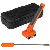 KLEIN TOOLS Manyetik tel çekici, balıklar ve tel kabloları duvarların arkasına veya dar alanlara çeker, paslanmaz çelik ön, nadir toprak mıknatısı Klein Tools 50611 turuncu