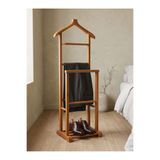 KleinHaus Furniture Ahşap Dilsiz Uşak, Masif Elbise Ceket Askılığı, Pantolon Askılığı (Değiştirilebilir Renk)