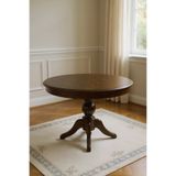KleinHaus Furniture Elegansia Ahşap Açılır Masa, Klasik Ayak, Perdeli Masa Tablası (100cm)
