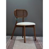 Kleinhaus Furniture Ibiza Ahşap Yemek Odası Sandalyesi, Modern Tasarım, Gürgen İskelet, Değiştirilebilir Renk - Ceviz