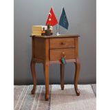Kleinhaus Furniture Lükens Ayak Ahşap Komodin - Ceviz