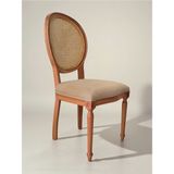 Kleinhaus Furniture Madalion Hazeranlı Masif Ahşap Sandalye - Natural