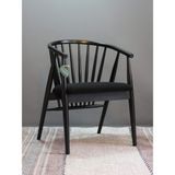 Kleinhaus Furniture Oslo Ahşap Sandalyesi, Modern Sandalye, Yemek Sandalyesi, Masif Gürgen İskelet - Mat Siyah
