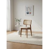 Kleinhaus Furniture Roma Ahşap Sandalye, Modern Tasarım, Hazeran Sırtlı, Estetik Gürgen İskelet - Ceviz