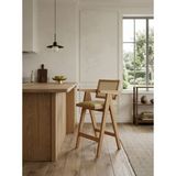 Kleinhaus Furniture Sofia Ahşap Bar Sandalyesi, Klasik Tasarım - Naturel