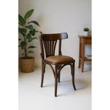 Kleinhaus Furniture Tonet Ahşap Sandalye, Gürgen Ahşap, Değiştirebilir Kumaş ve Renk - Ceviz