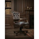 Kleinhaus Furniture Valmont Çalışma Koltuğu, Klasik Ofis Makam Koltuğu, Ahşap Iskelet - Ceviz