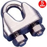 Klemens Çelik Halat Sıkma Klemensi (5 li paket) 5 mm