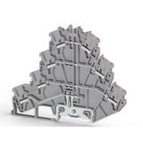 Klemsan 324309 PUK 3T 2.5 mm Gri Vidalı Dört Katlı Klemens