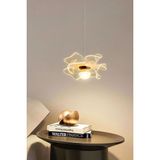 Kleopatra Model Gold Kaplama 3renk Metal Salon Mutfak Oturma Yatak Odası Modern LED Sarkıt Avize