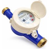 Klepsan Su sayacı Su saati Kvs-5k DN20 3/4” Su Sayacı R160 Yüksek Hassasiyet IP68 Su Geçirmez Ev Tipi 2.5 M³/h Sayaç-Rekorsuz - DN20-3