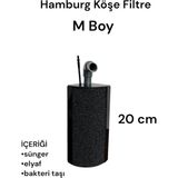 Kles Hamburg Köşe Filtre S Boy ,sumplu Pipo Filtre ,corner Filter Akvaryum Filtresi - M BOY