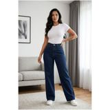 kleshus Zofya Den Kadın Lacivert Salaş Likralı Kot Pantolon Jean New-1