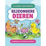 Kleurboek voor Kinderen Bijzondere Dieren: Schattige Illustraties van Huisdieren en Exotische Dieren, Creatieve Activiteit voor Jong en Oud, Leren Kleuren