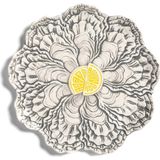 Klevering Istiridye Desenli Porselen Meze Tabağı 23 cm - Standart