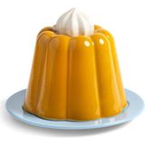 Klevering Puding Formunda Sarı Seramik Saklama Kabı - Standart