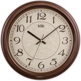 Klik Alfa Kahverengi Klasik Duvar Saati - 31 cm