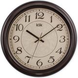 Klik Alfa Siyah Klasik Duvar Saati - 31 cm