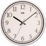 Klik Slim Beyaz Duvar Saati - 30 cm