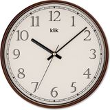 Klik Slim Kahverengi Minimalist Duvar Saati - 30 x 30