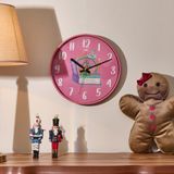 Klik Slim Masal Pembe 30 cm Çocuk Odası Duvar Saati