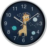 Klik Slim Zürafa Çocuk Duvar Saati - Beyaz - 30 cm