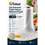 Klikal 30 Cm 5 Metre Çok Katmanlı Ev Tipi Rulo Vakum Poşeti