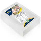 Klikal Gofrajlı Tırtıklı Çok Katmanlı Vakum Poşeti -Torbası 100 Adet - 15 x 20 CM